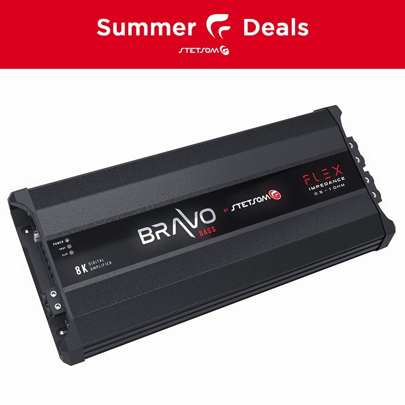 STETSON BRAVO BASS 8k 1 ohm アンプ Stetsom BRAVO BASS 8K Digital Subwoofer Amplifier Mono 1