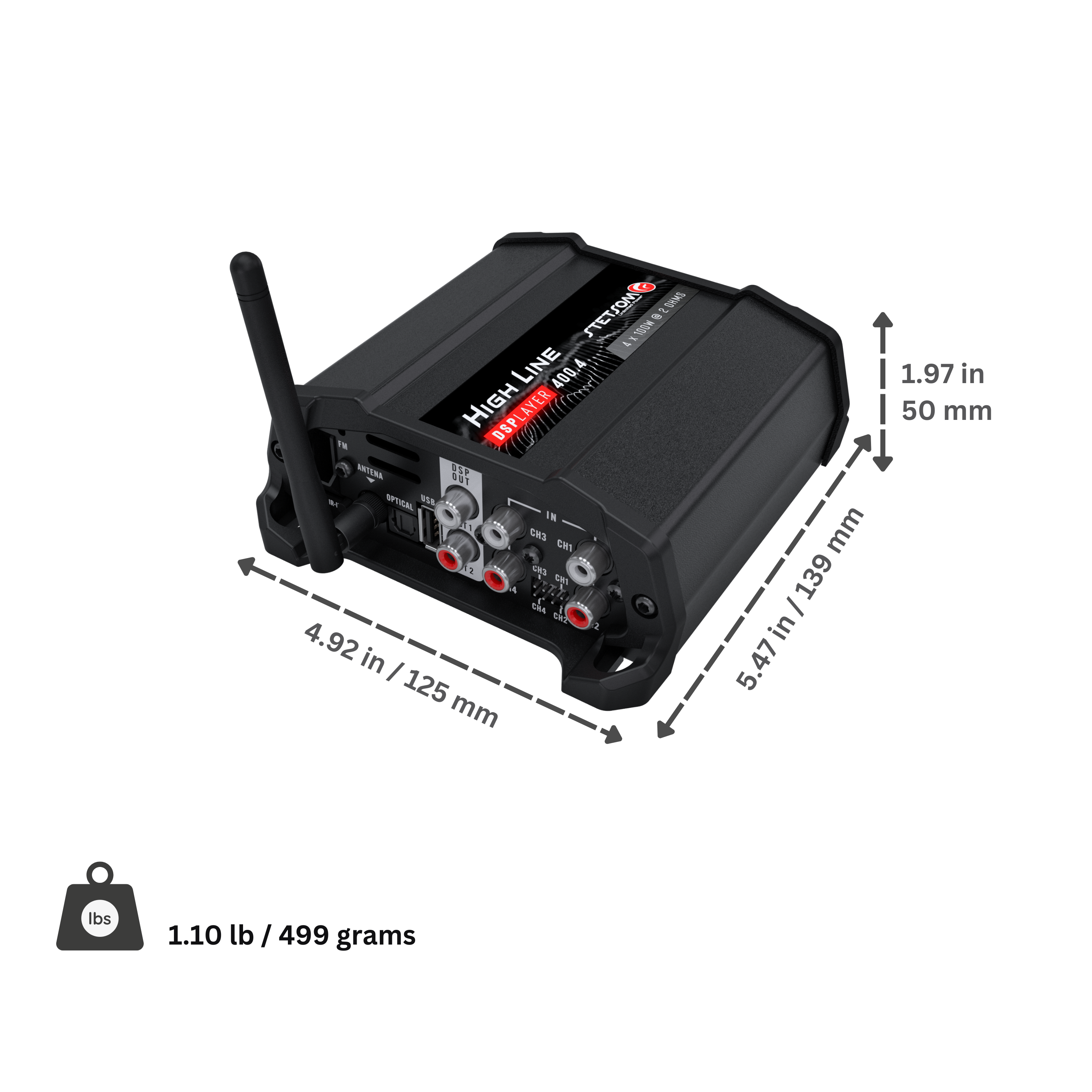 Stetsom High Line DSPLAYER 400.4, Car Audio Amplifier with Stetsom High Line DSPLAYER 400.4, Car Audio Amplifier with