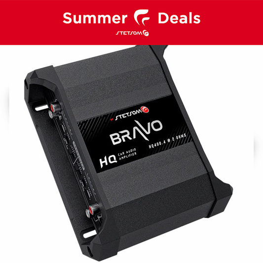 Stetsom Bravo HQ 400.4 Multichannel Car Audio Digital Amplifier - 2 Ohms Stable 4 Channel