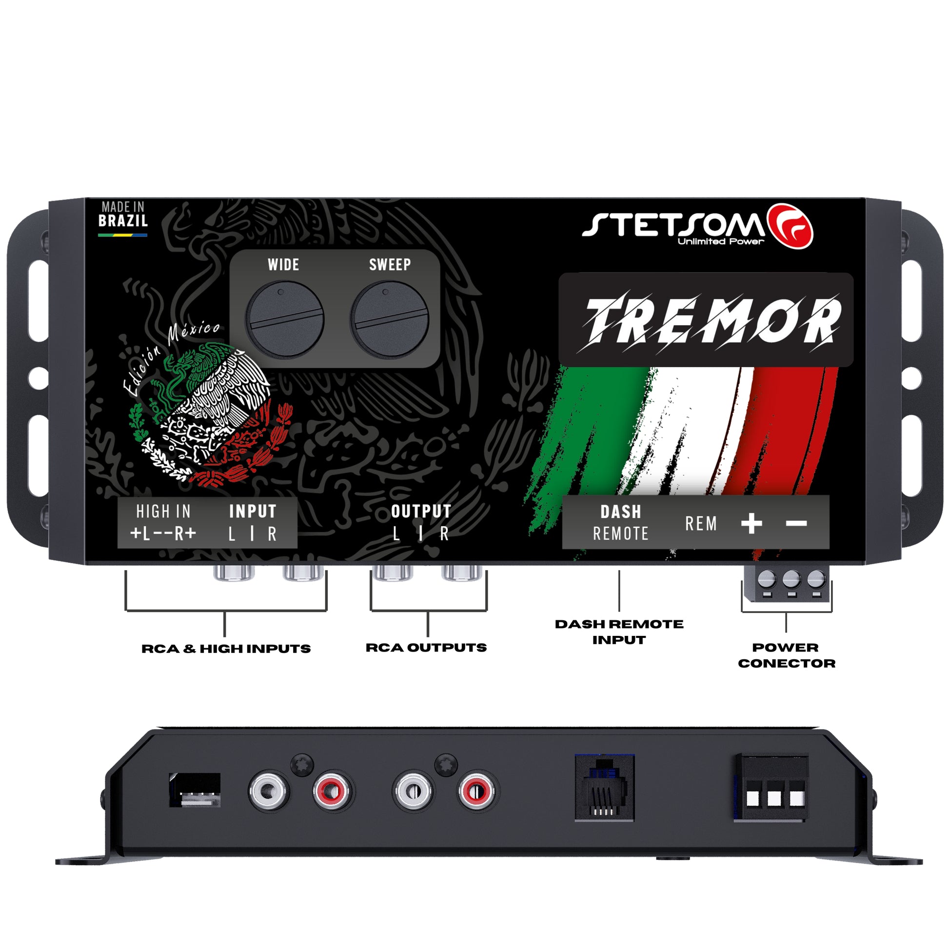 Procesador de restauración de graves Stetsom TREMOR STT42 + Tremor Control + Cable de 5 m/16 pies para Tremor Control