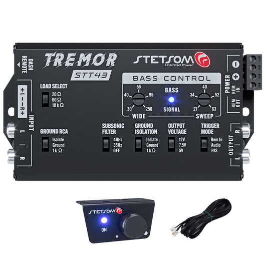Stetsom STT43 Tremor PRO - Bass Restoration Digital Processor with Bass knob & 16.4 RJ11 Cable