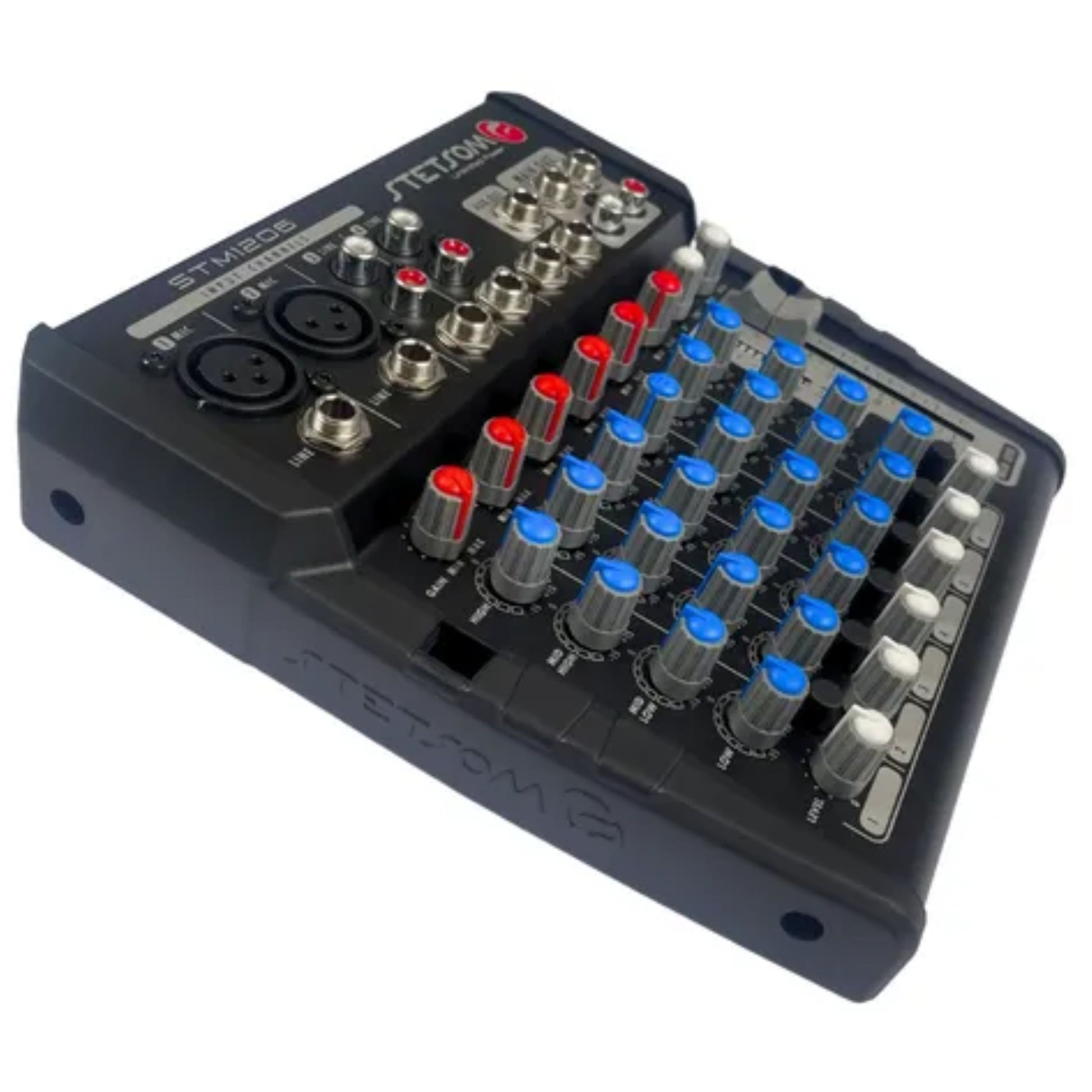 Stetsom STM1206 Mixer Automotive with Frequency from 1HZ ~ 75KHz with 6 Input Channels 4 Equalization Bands Per Channel and 2 Output Channels Main & Auxiliar