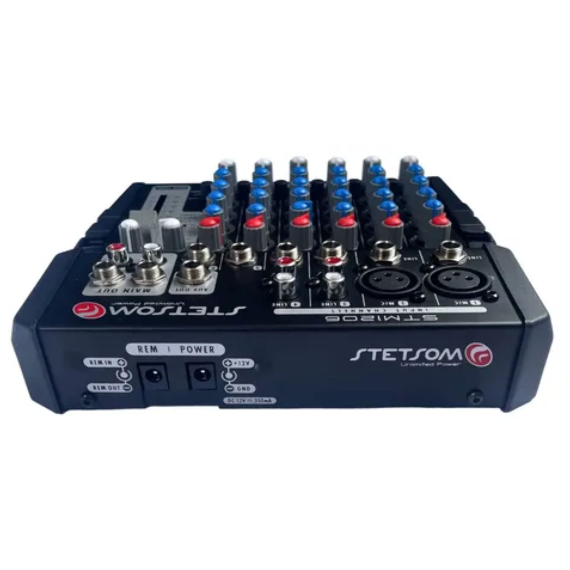 Stetsom STM1206 Mixer Automotive with Frequency from 1HZ ~ 75KHz with 6 Input Channels 4 Equalization Bands Per Channel and 2 Output Channels Main & Auxiliar