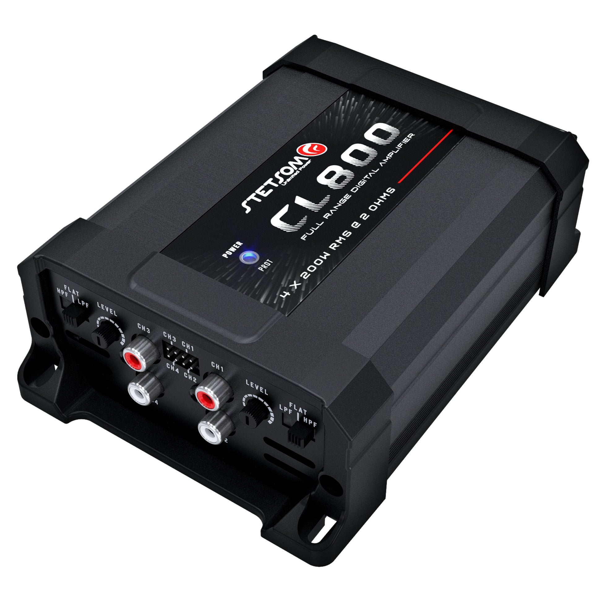 Stetsom CL 800.4_2 Ohms - Full Range Amplifier 4 Channels Amplifier RCA & High Input 800W RMS