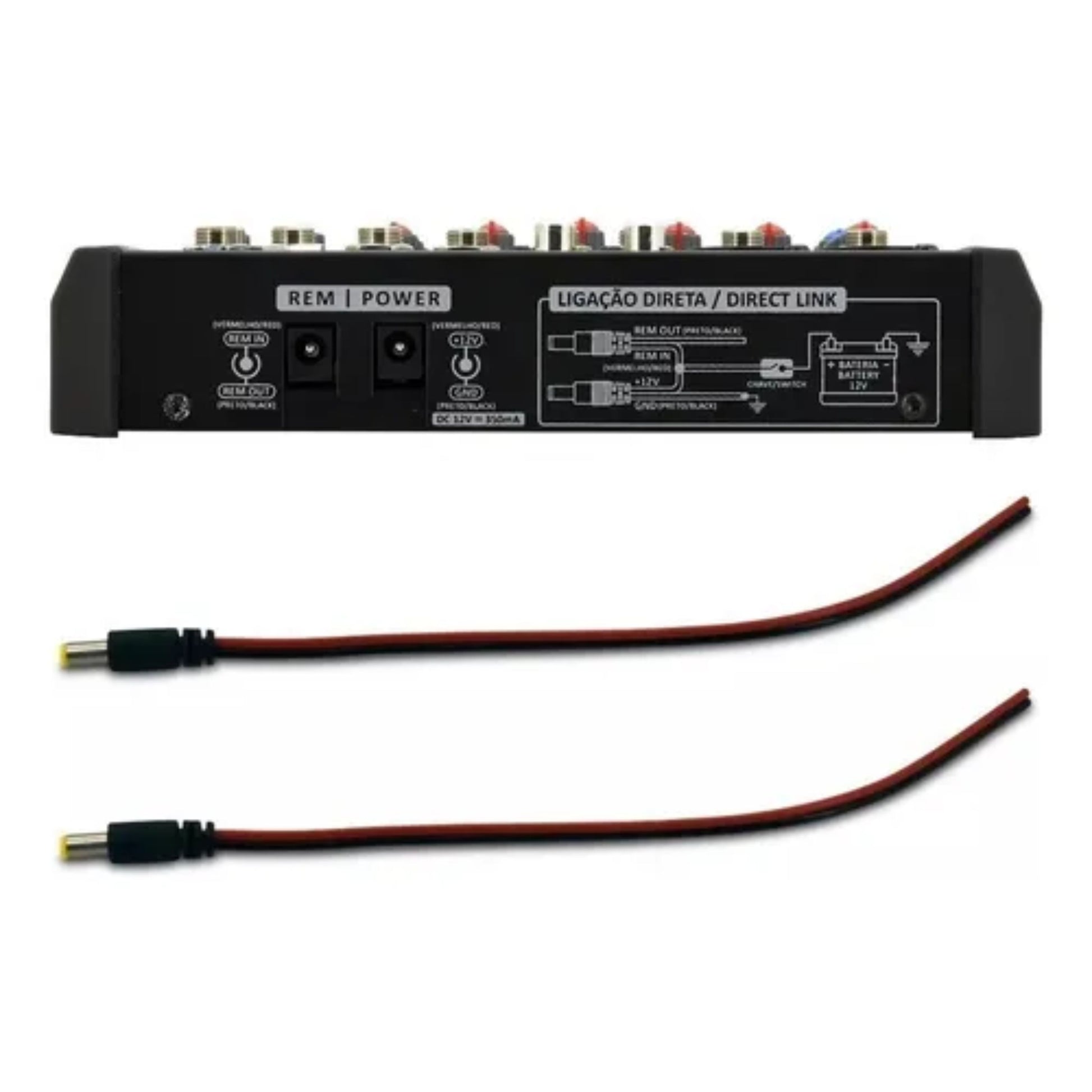 Stetsom STM1206 Mixer Automotive with Frequency from 1HZ ~ 75KHz with 6 Input Channels 4 Equalization Bands Per Channel and 2 Output Channels Main & Auxiliar