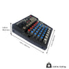 Stetsom STM1206 Mixer Automotive with Frequency from 1HZ ~ 75KHz with 6 Input Channels 4 Equalization Bands Per Channel and 2 Output Channels Main & Auxiliar