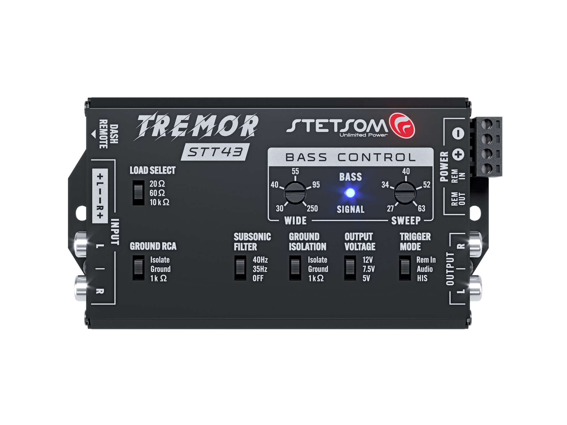 Stetsom STT43 Tremor PRO - Bass Restoration Digital Processor with Bass knob & 16.4 RJ11 Cable