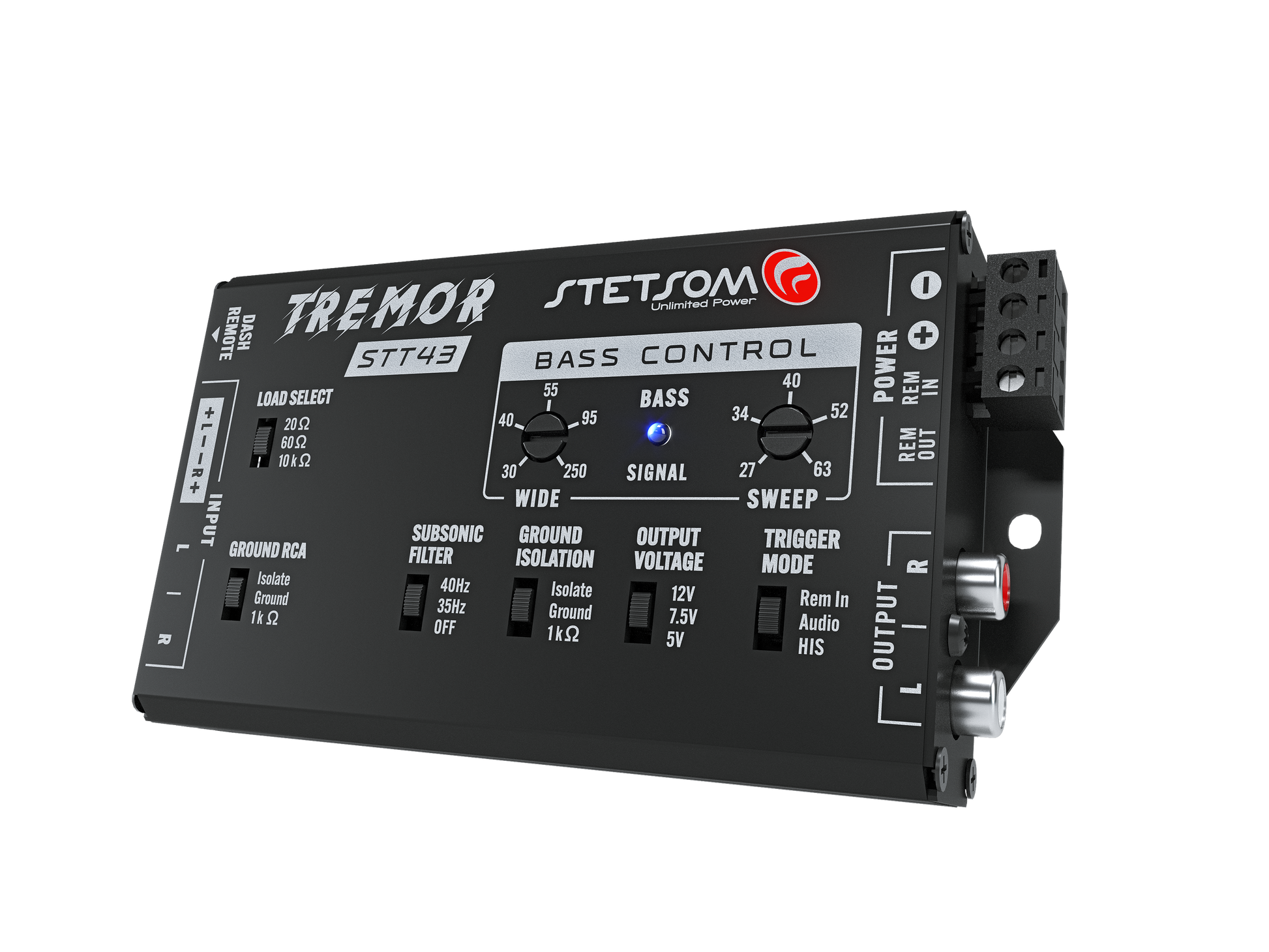 Stetsom STT43 Tremor PRO - Bass Restoration Digital Processor with Bass knob & 16.4 RJ11 Cable