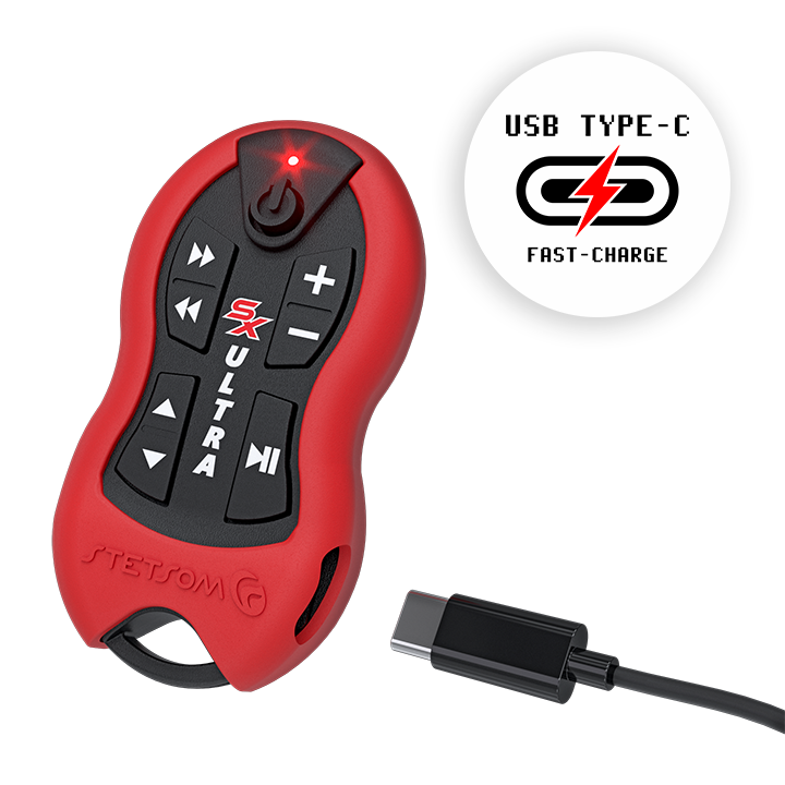 Stetsom SX2 ULTRA 8 Function Long Range Remote Control, RECHARGEABLE ultra capacitor, NO BATTERY required