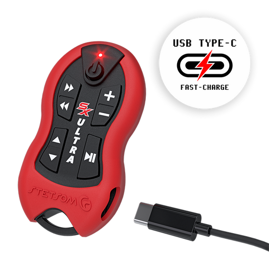 Stetsom SX2 ULTRA 8 Function Long Range Remote Control, RECHARGEABLE ultra capacitor, NO BATTERY required